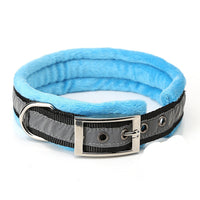 HKM-7948349 Reflective Nylon Dog Collar with Soft Flannel Lining in Multiple Colors