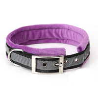 HKM-7948349 Reflective Nylon Dog Collar with Soft Flannel Lining in Multiple Colors