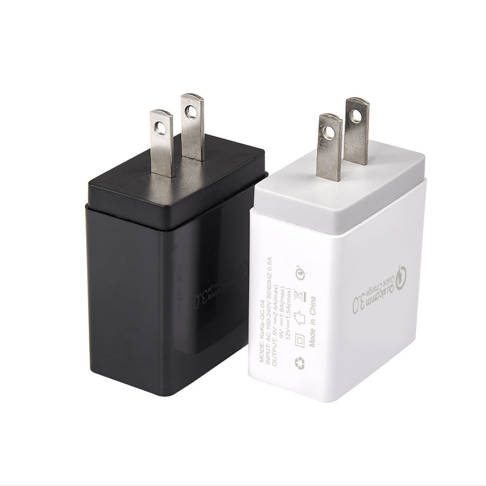 HKM-794963 Smart 4-USB Fast Charging Station - Supports QC3.0, Universal Compatibility