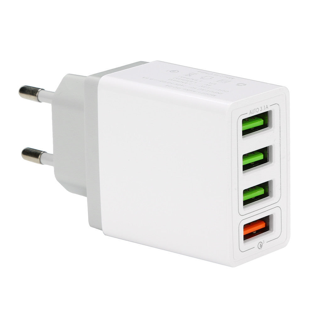 HKM-794963 Smart 4-USB Fast Charging Station - Supports QC3.0, Universal Compatibility