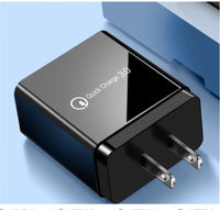 HKM-795155 3-Port USB Quick Charger - Direct Charge for Lithium Batteries, 5V/9V/12V Output