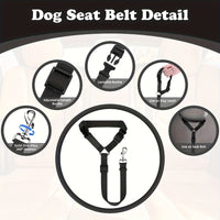 HKM-7951933 Durable Two-Piece Dog Leash Set for Comfortable Travel and Outdoor Adventures