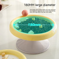 HKM-7952317 Ceramic Double Tone Ice Cream Cat Bowl in Yellow/Purple and Red/Green - Small and Large Sizes Available