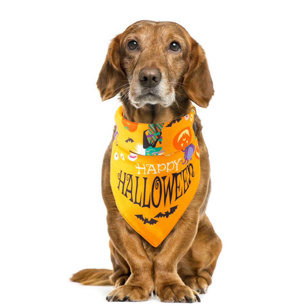 HKM-7952701 Halloween Themed Pet Saliva Towel, Casual Design, Perfect for Ghost Festival