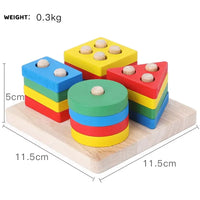HKM-795411 Montessori Wooden Learning Aids - Educational Sensory Toys for Preschool Development