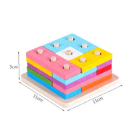 HKM-795411 Montessori Wooden Learning Aids - Educational Sensory Toys for Preschool Development
