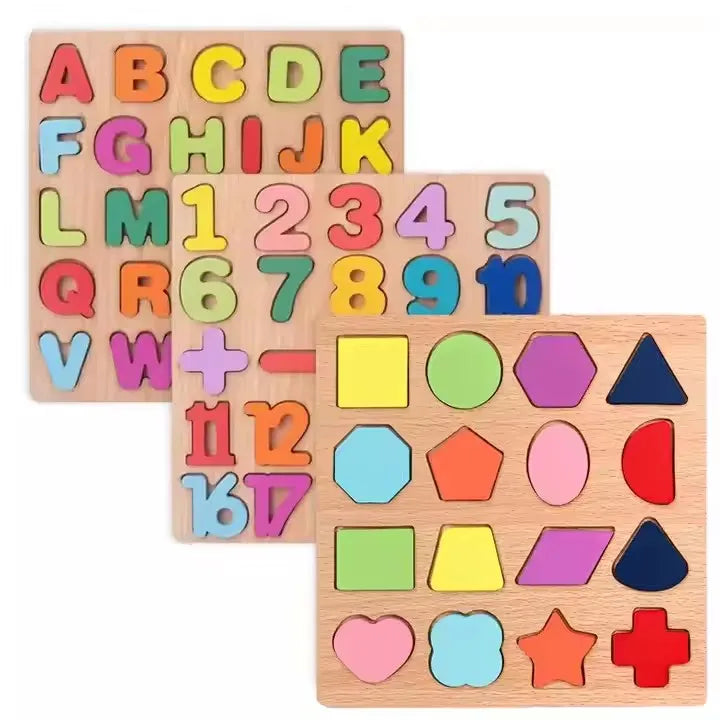 HKM-795411 Montessori Wooden Learning Aids - Educational Sensory Toys for Preschool Development