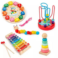 HKM-795411 Montessori Wooden Learning Aids - Educational Sensory Toys for Preschool Development