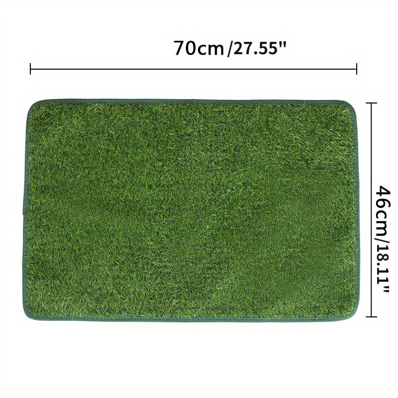 HKM-7955389 Washable Reusable Dog and Cat Toilet Training Mat with Artificial Grass - Available in Multiple Sizes