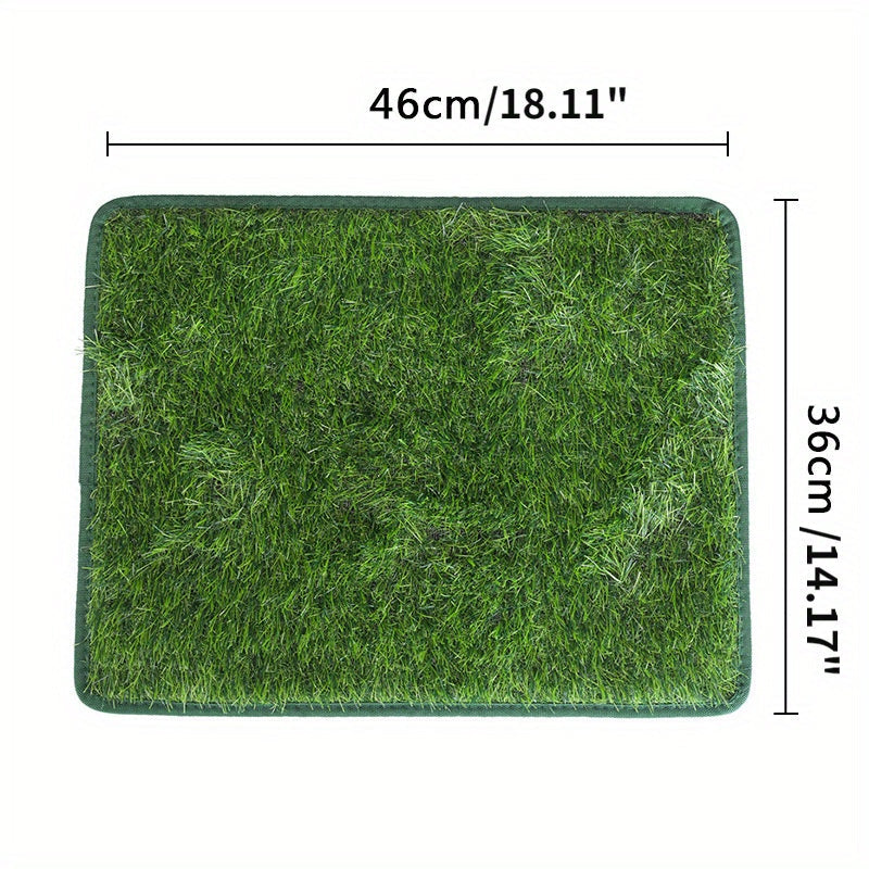 HKM-7955389 Washable Reusable Dog and Cat Toilet Training Mat with Artificial Grass - Available in Multiple Sizes