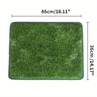 HKM-7955389 Washable Reusable Dog and Cat Toilet Training Mat with Artificial Grass - Available in Multiple Sizes