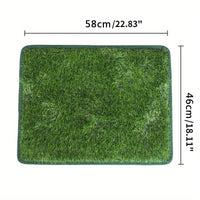 HKM-7955389 Washable Reusable Dog and Cat Toilet Training Mat with Artificial Grass - Available in Multiple Sizes