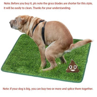 HKM-7955389 Washable Reusable Dog and Cat Toilet Training Mat with Artificial Grass - Available in Multiple Sizes