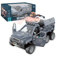 HKM-795539 Electric Spray Truck Toy with Music and Lights for Kids Ages 2-13