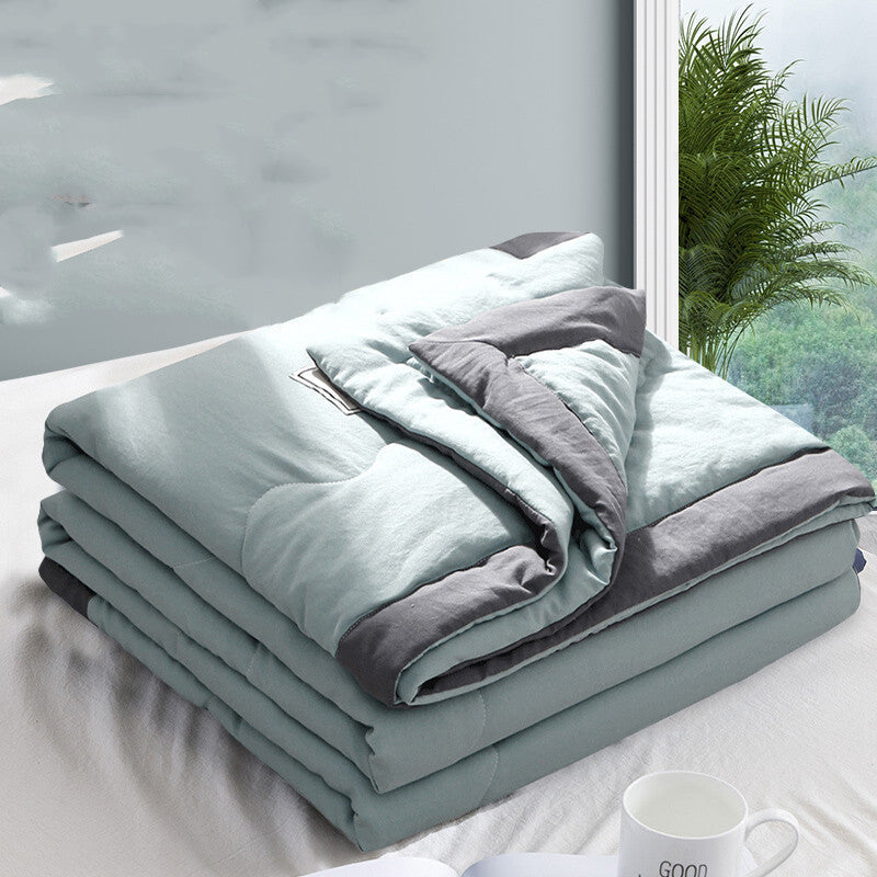 HKM-795603 Washed Cotton Summer Quilt - Lightweight, Breathable, Skin-Friendly Options