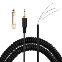 HKM-795667 Black Gold Plated Audio Repair Cable with Plug
