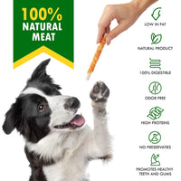 HKM-7957949 Chicken-Wrapped Dog Chew Sticks – Grain-Free, Organic, Human-Grade Natural Treats for Dogs of All Life Stages