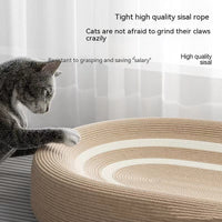 HKM-7958077 Extra Large Japanese Style Sisal Cat Scratch Board with Ears - 61cm x 40cm x 9cm