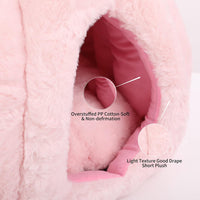 HKM-7959357 Cozy Pink Cat House - Soft Tent Cave with Removable Cushion Pad for Indoor Cats