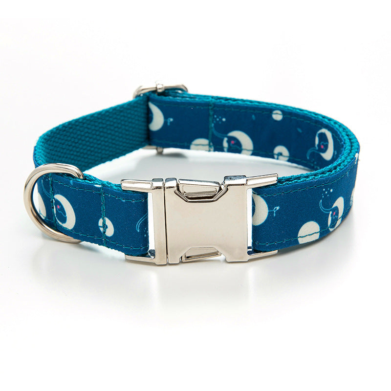 HKM-7959869 Outdoor Safety Nylon Dog Walking Collar - Available in Multiple Sizes: XS to XL
