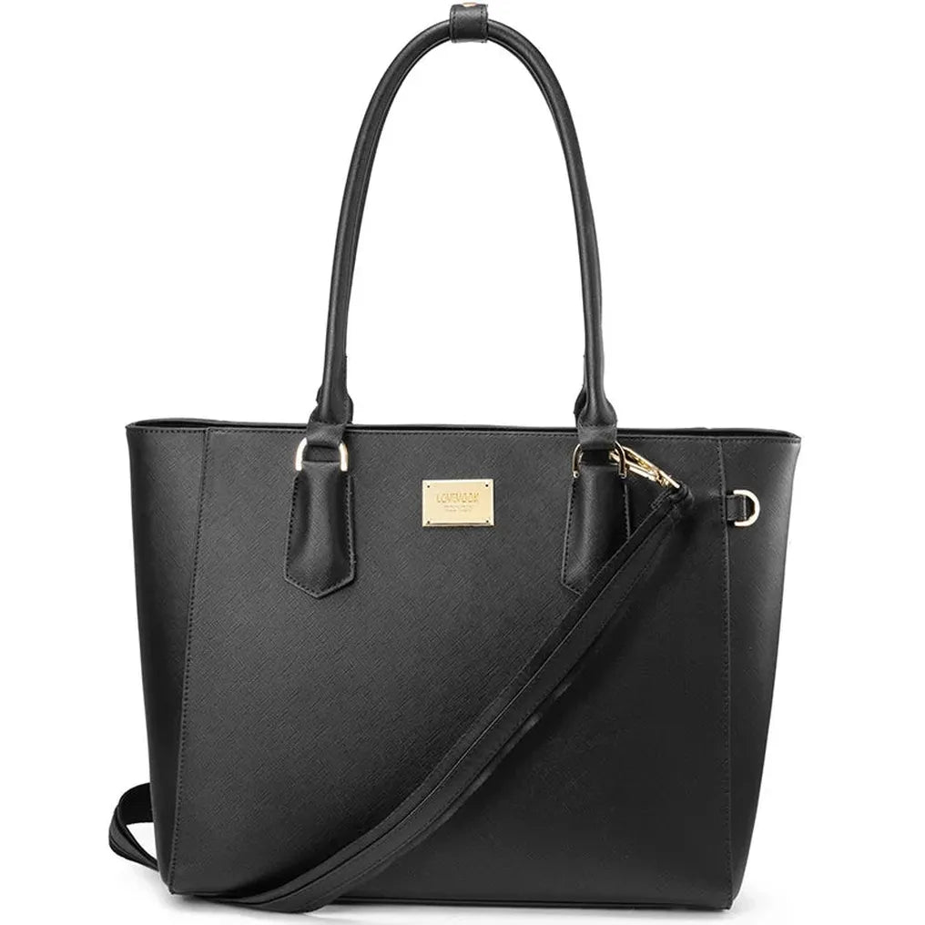 HKM-795987 Large 15.6 Inch Laptop Tote Bag for Women - Stylish Shoulder Handbag