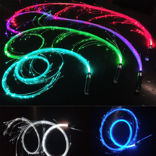 HKM-796051 Luminous Fiber Whip for Stage Performances - Soft, Colorful, and Eye-Catching