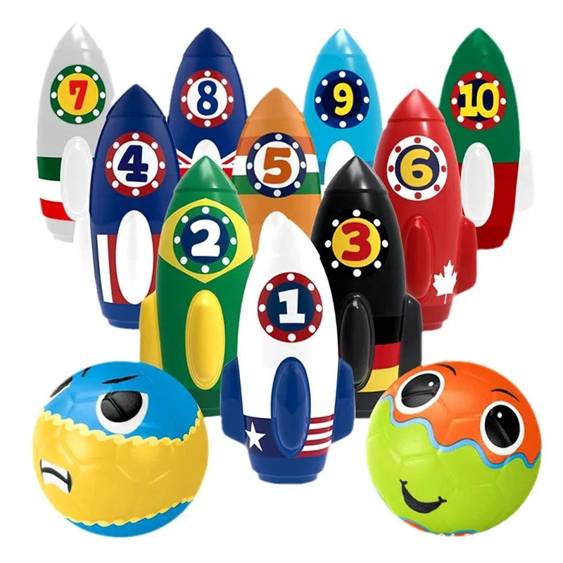 HKM-796115 Children's Bowling Toy Set for Indoor and Outdoor Fun – Eco-Friendly Material, Suitable for Ages 2 and Up