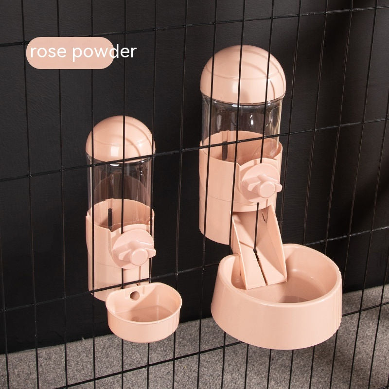HKM-7961661 Automatic Pet Feeder and Water Dispenser for Dogs and Cats - 500g Capacity in Blue, Pink, or Gray