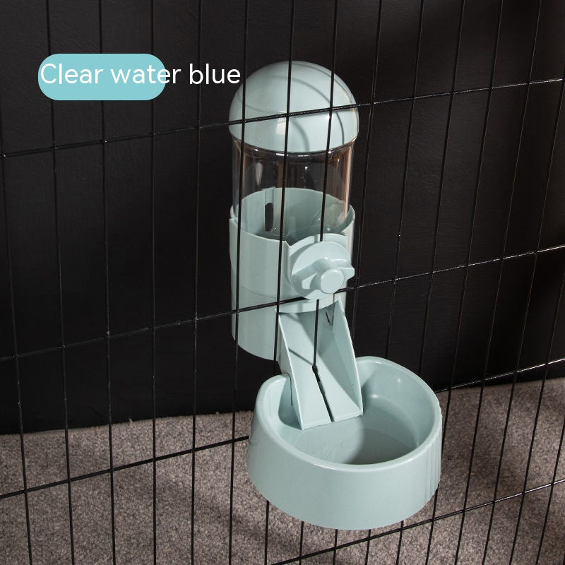 HKM-7961661 Automatic Pet Feeder and Water Dispenser for Dogs and Cats - 500g Capacity in Blue, Pink, or Gray