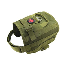 HKM-7962045 Tactical Pet Vest for Dogs, Made with Durable 1000D Nylon, Adjustable Size L 24x44cm, Bust 55-78cm