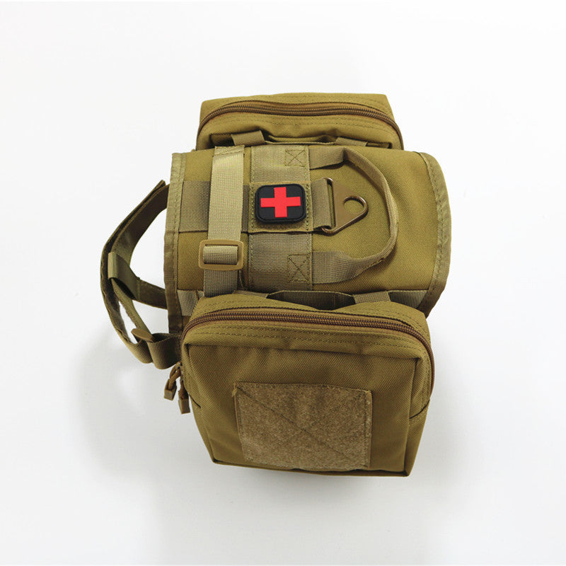 HKM-7962045 Tactical Pet Vest for Dogs, Made with Durable 1000D Nylon, Adjustable Size L 24x44cm, Bust 55-78cm