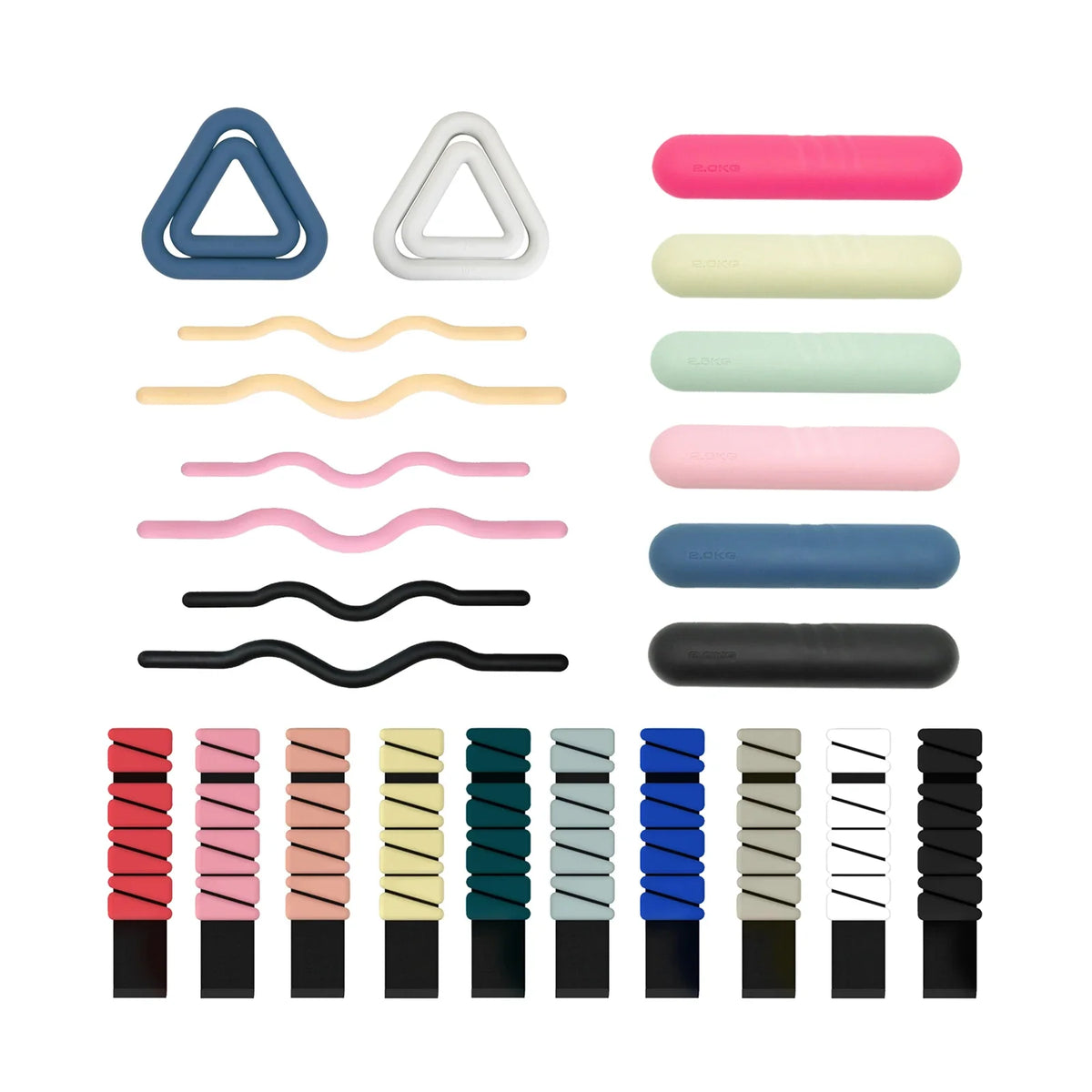 HKM-796307 Adjustable Waterproof Wearable 2 lb Ankle and Wrist Weights for Strength Training