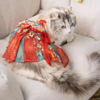 HKM-7965245 Red Princess Style Cat Skirt Hanfu - Anti Hair Loss, Sizes S to XXL