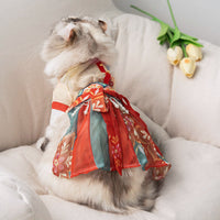 HKM-7965245 Red Princess Style Cat Skirt Hanfu - Anti Hair Loss, Sizes S to XXL