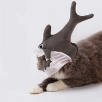 HKM-7966013 Adorable Plush Shark Hat for Cats and Small Dogs - Four Seasons Headgear