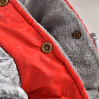 HKM-7968061 Casual Windproof Cotton Coat for Dogs and Cats in Red & Blue