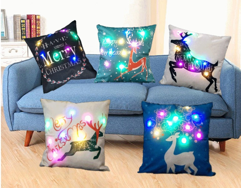 HKM-796819 Linen Cushion Cover 45x45cm with PP Cotton Filling