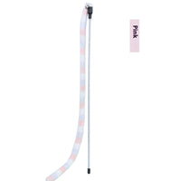 HKM-7968445 Rainbow Striped Long Plush Cat Teaser Toy for Interactive Play