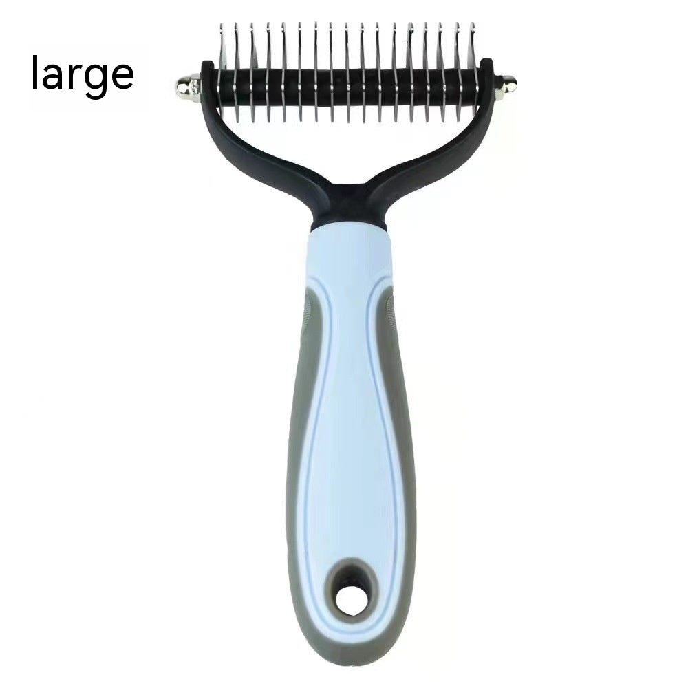 HKM-7969213 Stainless Steel Pet Hair Unknotting Comb for Dogs and Cats in Various Sizes and Colors