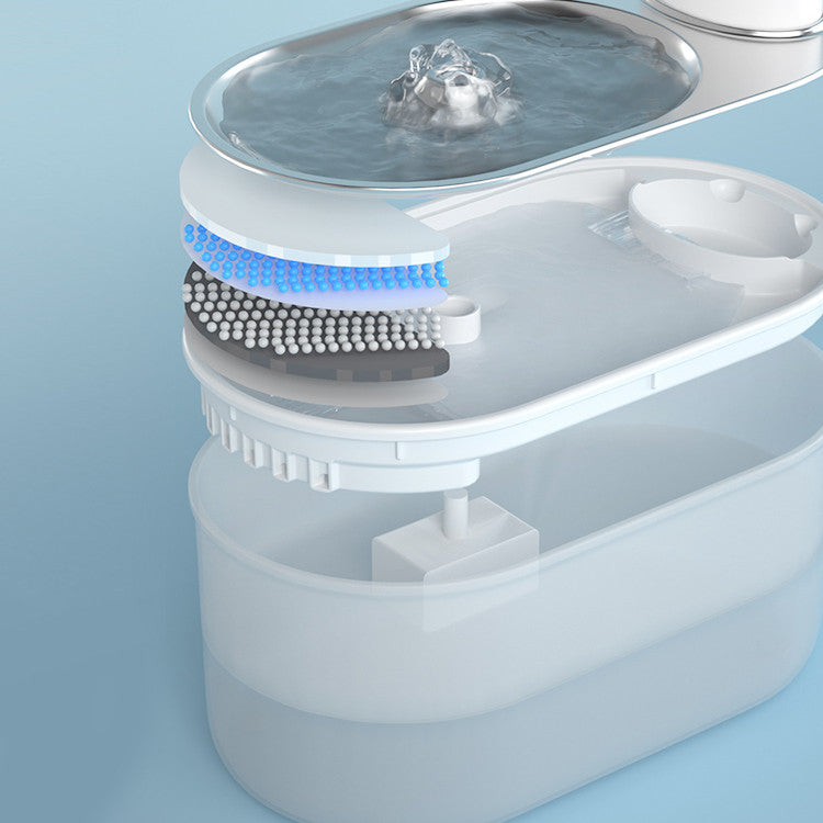 HKM-7969469 Automatic Circulation Pet Water Dispenser with 3L Capacity for Dogs and Cats