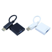 HKM-796947 DisplayPort to VGA Adapter Cable for Projectors and Laptops - DP Male to VGA Female Converter
