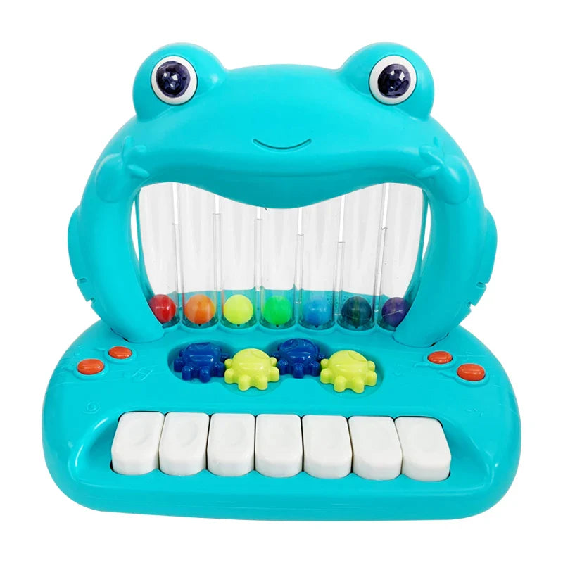 HKM-797011 Electronic Piano Toy for Babies and Kids - Cartoon Frog Design, Early Education Fun