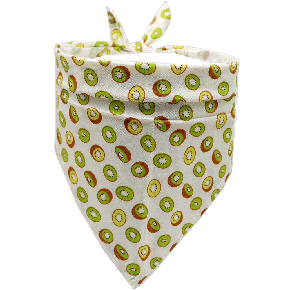HKM-7971005 Pet Saliva Towel for Dogs - Cotton Triangle Towel, Small and Medium/Large Sizes Available