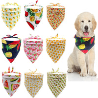 HKM-7971005 Pet Saliva Towel for Dogs - Cotton Triangle Towel, Small and Medium/Large Sizes Available