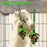 HKM-7972029 Mint Flavor Grape Cluster Teaser Molar Cat Toy for Interactive Play