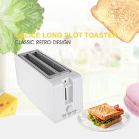 HKM-797331 1300W Long Slot 4-Slice Toaster for Household Use