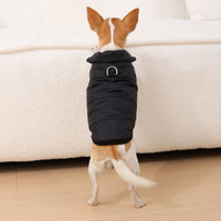 HKM-7973949 Stylish Traction Dog Coat in Black, Red, or Brown - Sizes XS to XL
