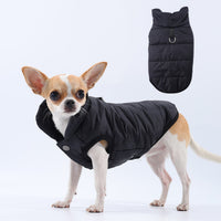 HKM-7973949 Stylish Traction Dog Coat in Black, Red, or Brown - Sizes XS to XL