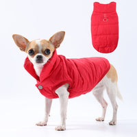 HKM-7973949 Stylish Traction Dog Coat in Black, Red, or Brown - Sizes XS to XL