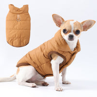 HKM-7973949 Stylish Traction Dog Coat in Black, Red, or Brown - Sizes XS to XL